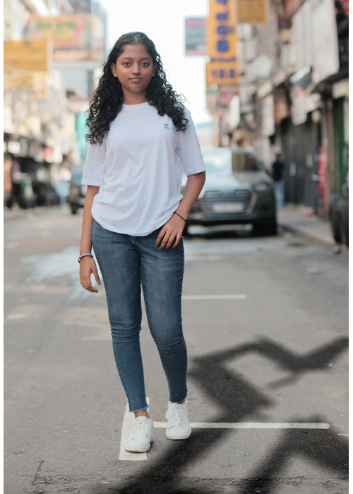 LEAD THE CHANGE BAGGY FIT WHITE UNISEX T SHIRT